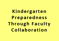 Kindergarten preparedness